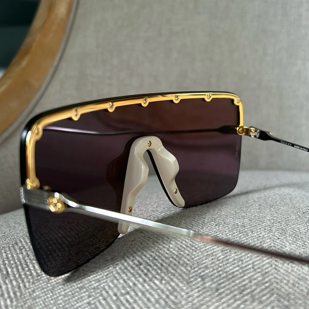 Gucci 99mm shield sunglasses